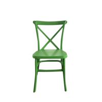  Vintage green PP Resin X Back Chair